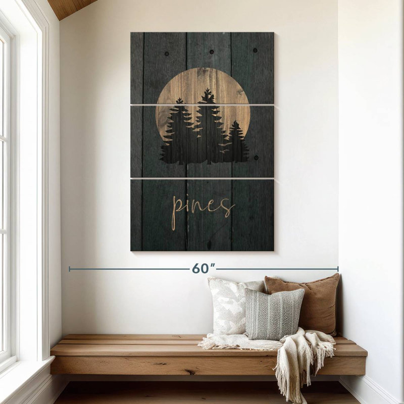 Harnek Wilderness Wood Pines, H 50 po x l 32 po