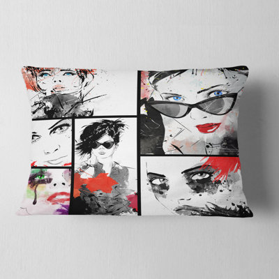 Abstract Reversible Throw Pillow