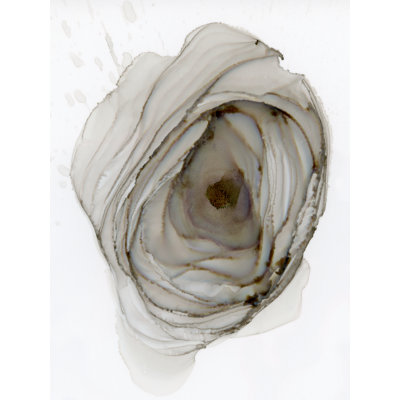 Gray Rose Print