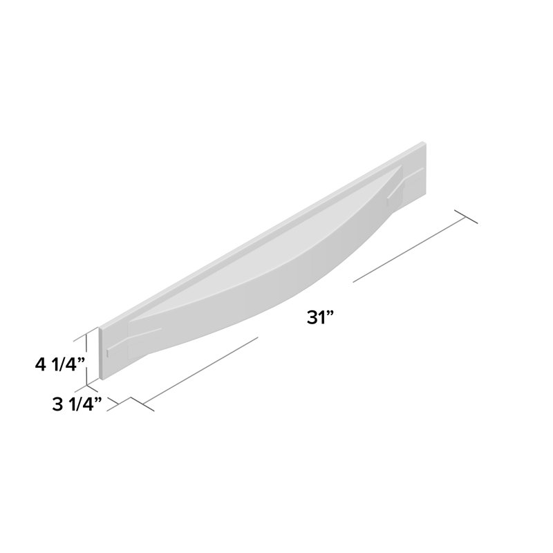 Barre d'éclairage de salle de bain 1 lumière Mathews, 4.25" H x 31" W x 3.25" D, 26 W