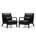 Black Frame/Black Cushion