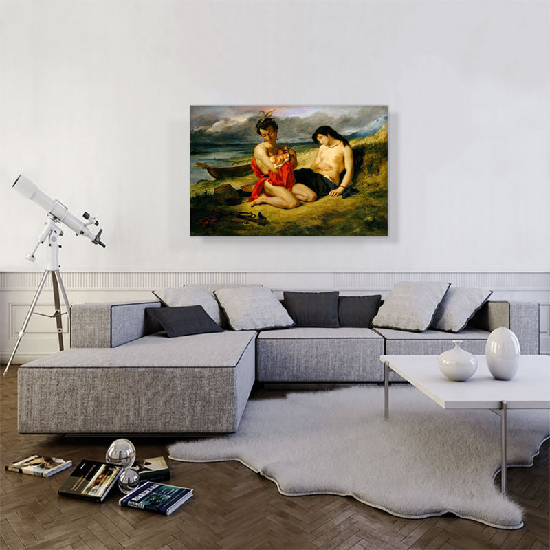 Les Natchez 1835 - impression, H 26 po x l 40 po x 1,5 po