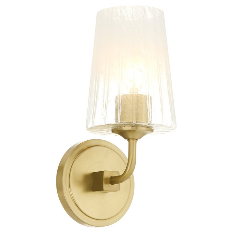 Shelba 1LT WALL MT - AGB, Antique Brass