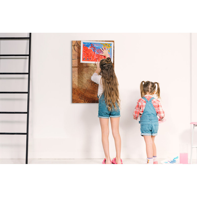 Magnetic Memo Board Whiteboard - 60 x 90 cm - With Marker and Magnets - Trunk cross-section