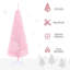 Arbre de Noël artificiel rose avec 294 extrémités de branches réalistes et support en plastique-981220169