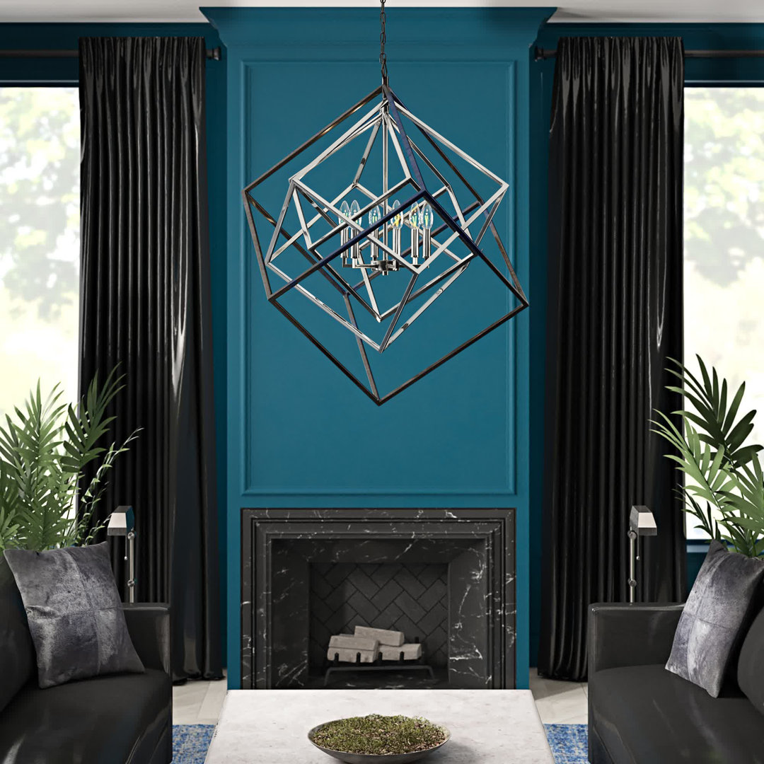 Goulart 6 - Light Unique Geometric Chandelier Wade Logan® 