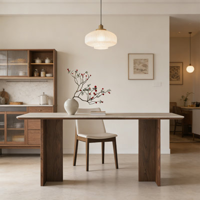 Simple rectangular dining table