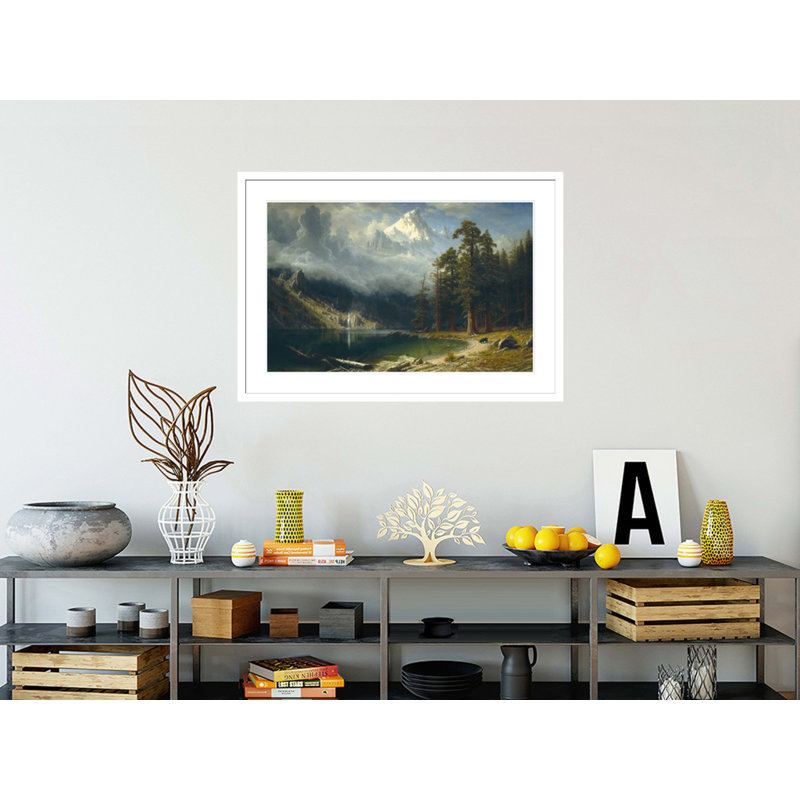 «Mount Corcoran» par Albert Bierstadt, Albert Bierstadt - Impression giclée encadrée, H 29,16 po x l 41,5 po