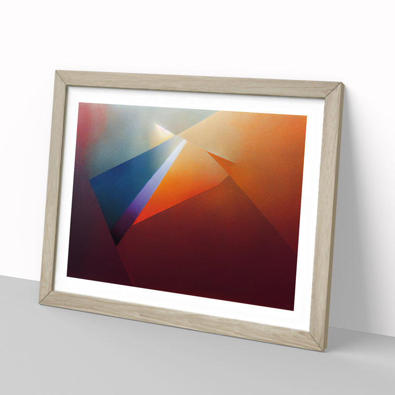 Beautiful Abstract - Single Picture Frame Print, Oak Framed, 46cm H x 64cm W x 2cm D