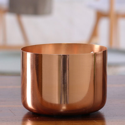 Mercer41 Handmade Radiant Flair Decorative Copper Flower Pot
