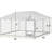 Dog Kennel Outside 10x10 FT  with Rotating Feeder Bowls