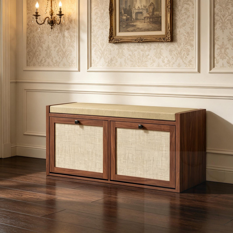 Banc de rangement avec 2 portes