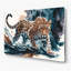 Art mural en métal noir Big Cats