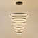 6-Ring LED Chandelier Light Modern Ceiling Light Fixture 3000-6000K Color Temperature Timing With Remote Control
