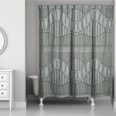 Rideau de douche simple en polyester