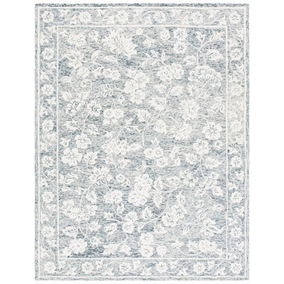 Conaway Hand Tufted Wool Floral Rug