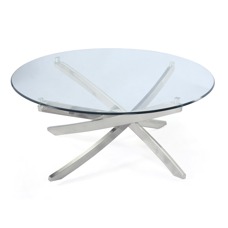 Madison Round Cocktail Table With End Table, 2 Pieces: Coffee Table, End Table