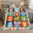 1pc Cute Cartoon Animal Quilt, Adorable Jungle Safari Baby Animals Print Quilt, Super Soft Cozy Lightweight Warm Quilt for Sofa Bed Living Room Dorm Office Travel, Home Decor All‑Season Quilt, Machine Washable, Holiday Housewarming Gift-135864698
