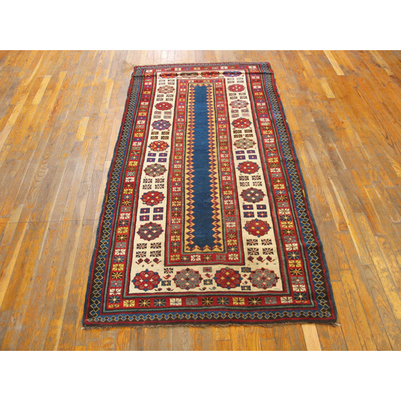 Antique Kazak Caucasian Knotted Rug