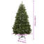 Artificial Christmas Tree with Stand Green PVC and Metal-789761130