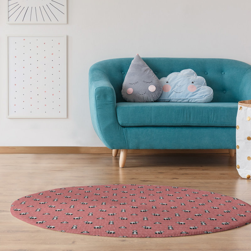 Tapis de la zone rouge panda, Tapis de couloir 2 pi 6 po x 8 pi