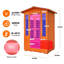 Sauna extérieur Emberglow avec haut-parleurs Bluetooth et éclairage DEL pour 2 personnes