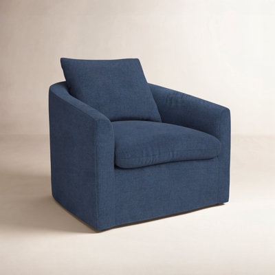 Fauteuil demi-tonneau pivotant rembourré Menta