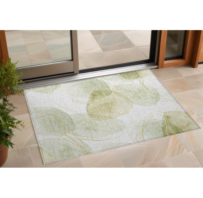 Rectangle HomeRoots Area Rug with Non-Slip Backing