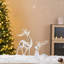 Ensemble de 2 décorations de table de Noël renne en acrylique