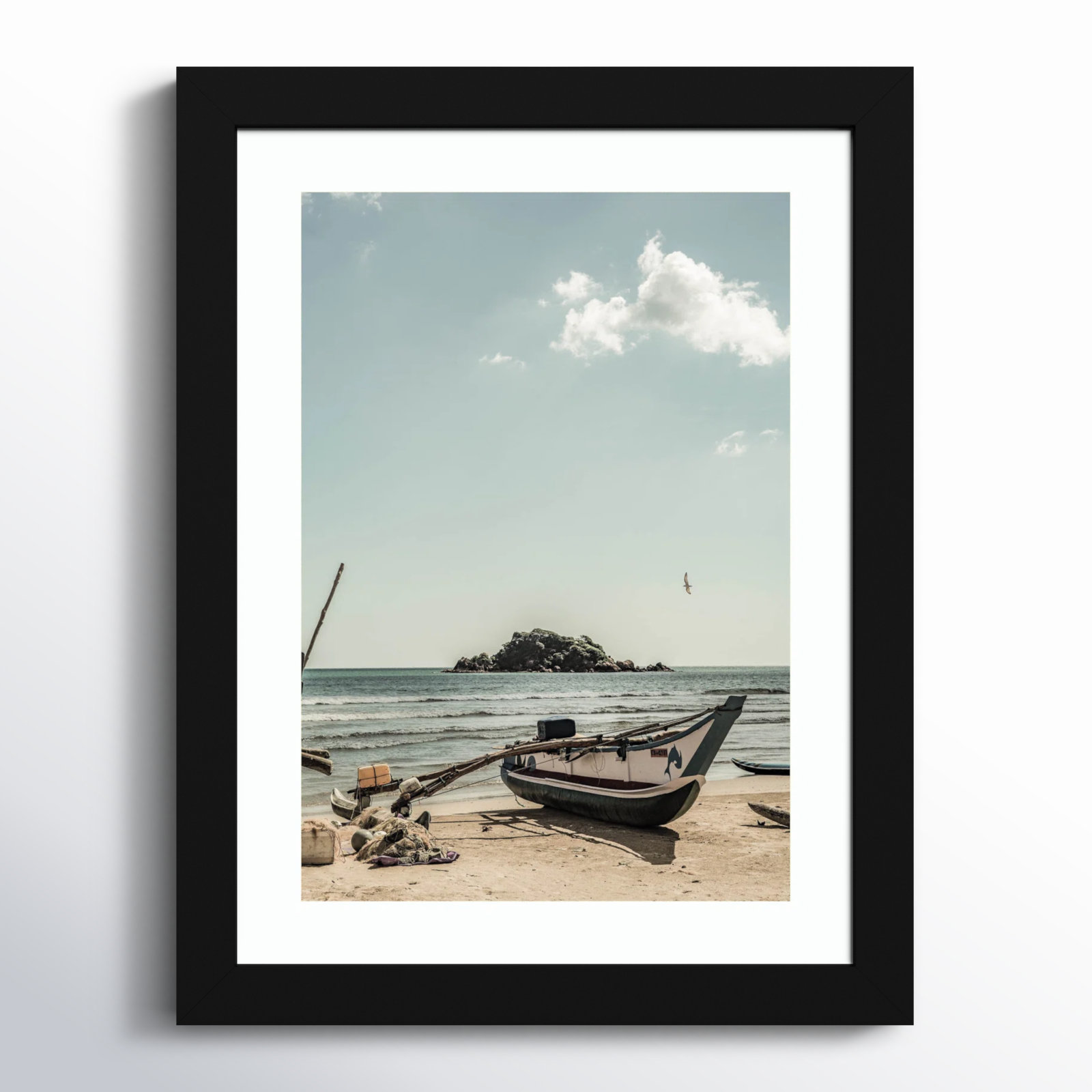 Of the Sea by Shot by Clint Wood Framed Wall Art Print, Black, 13" H x 10" W