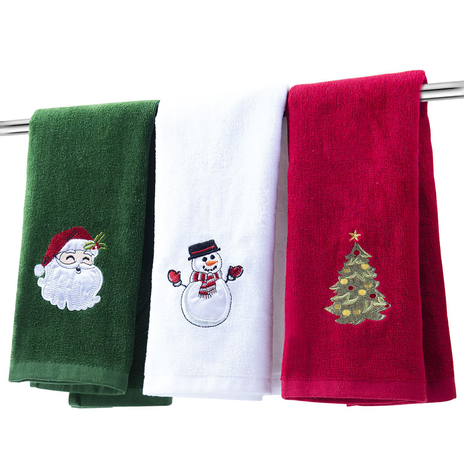 The Holiday Aisle® Christmas Hand Towels For Bathroom Kitchen Towel ...
