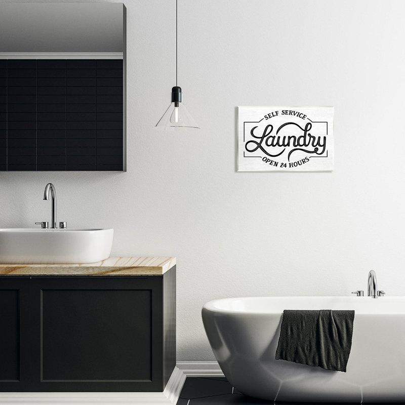 " Self Service Laundry Open Sign " by Jalynn Heerdt, 15" W x 10" H