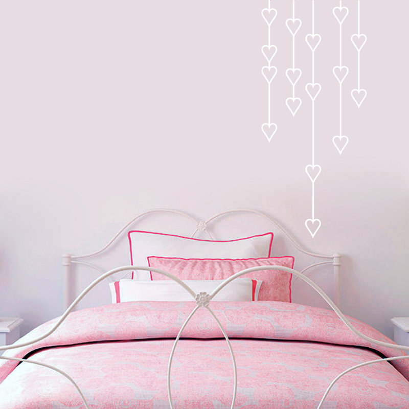 Abstract Non-Wall Damaging Wall Decal, White