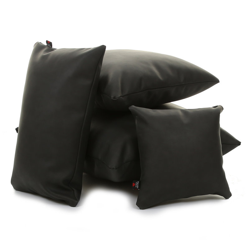 Chaidez Square Cushion, 55cm H x 55cm W x 24cm D, Black
