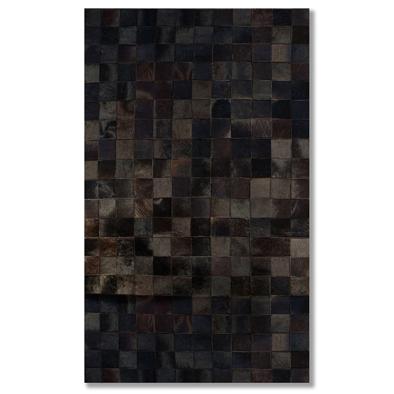 Tapis chocolat en peau de vache Aayush