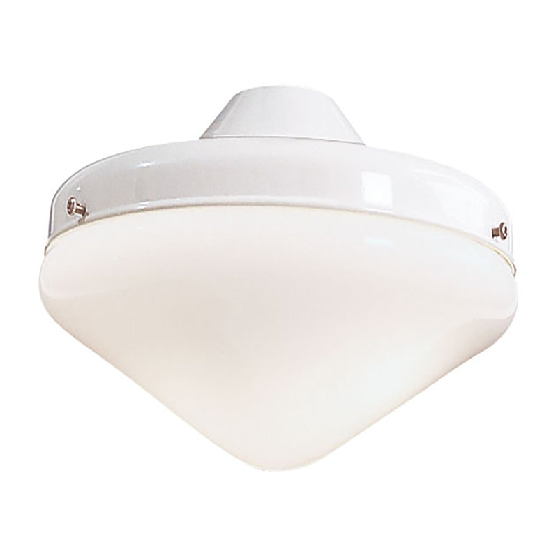 2-Light Universal LED Ceiling Fan Globe Light Kit, White