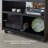35.5-inch Solid Carbonized Ash Wood Pantry Cabinet