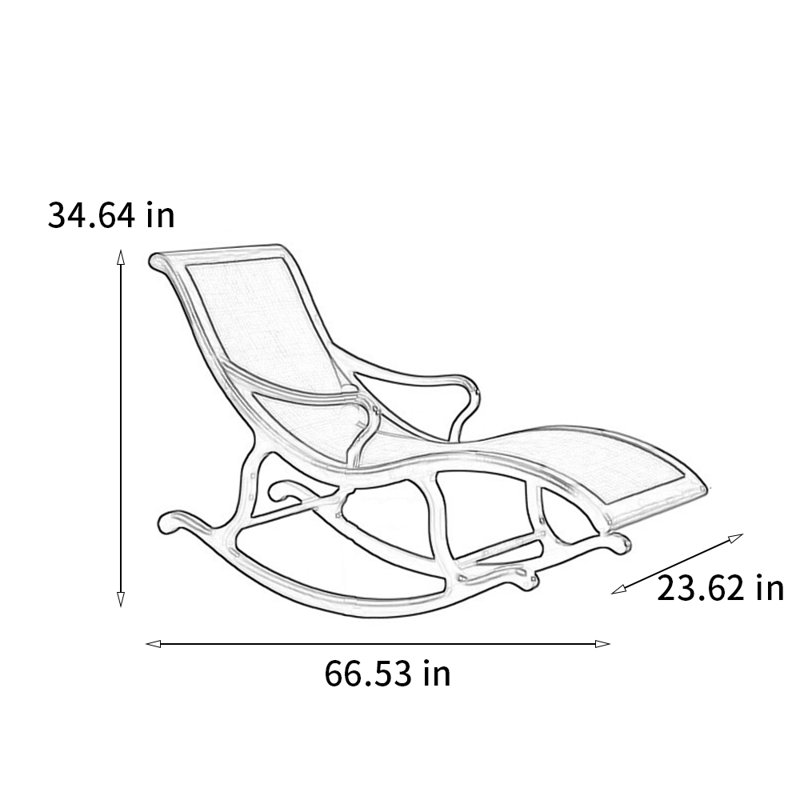 Ash wood rocking chair