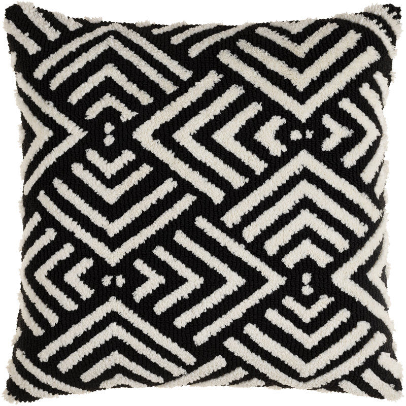 Housse de coussin décoratif Sheldon, 18 po x 18 po, Polyester/ bourre en polyester