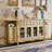 European Champagne Gold Marble Storage Cabinet