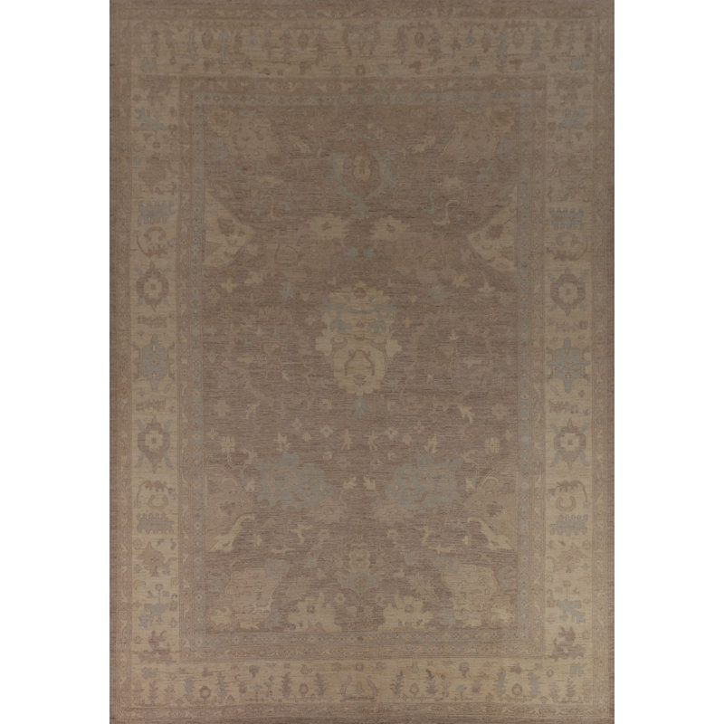 Vegetable Dye Oushak Turkish Large Rug 10x14