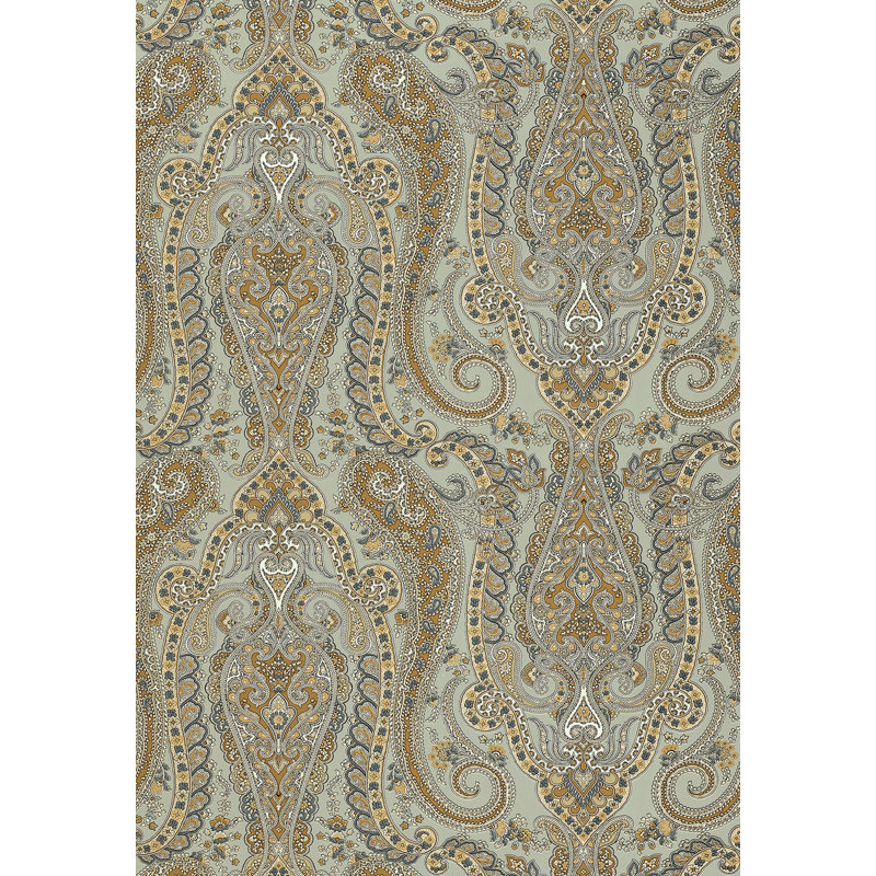 Isabella Paisley Wallpaper, Mineral