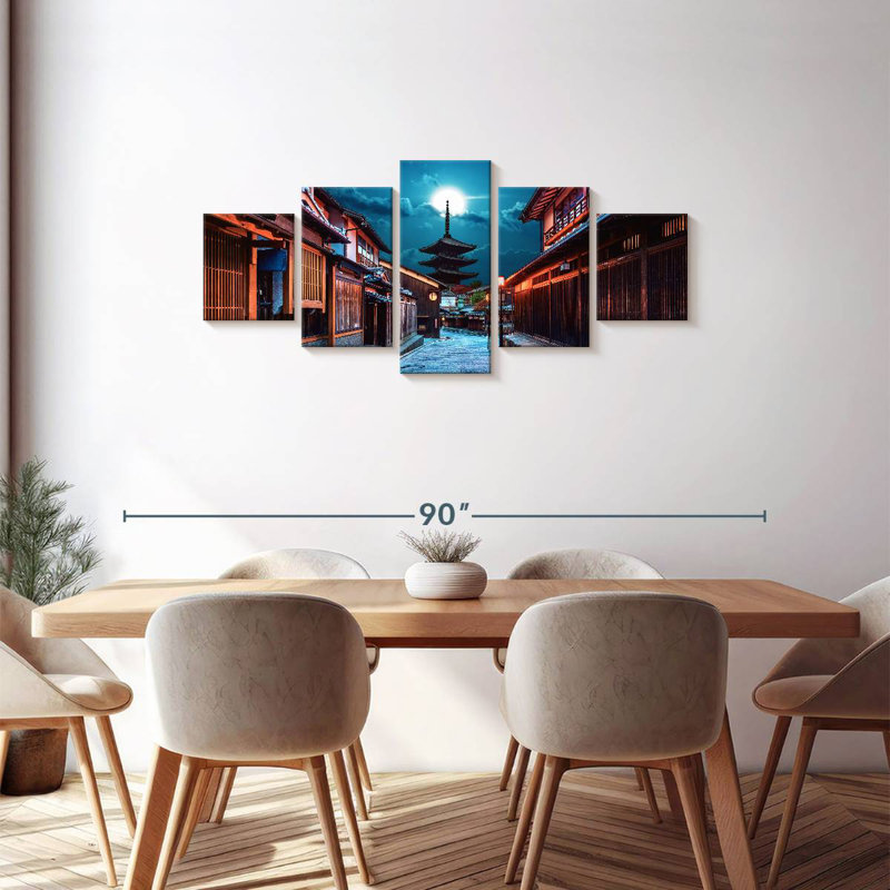 Moonlit Zaka Street, 30" H x 68" W