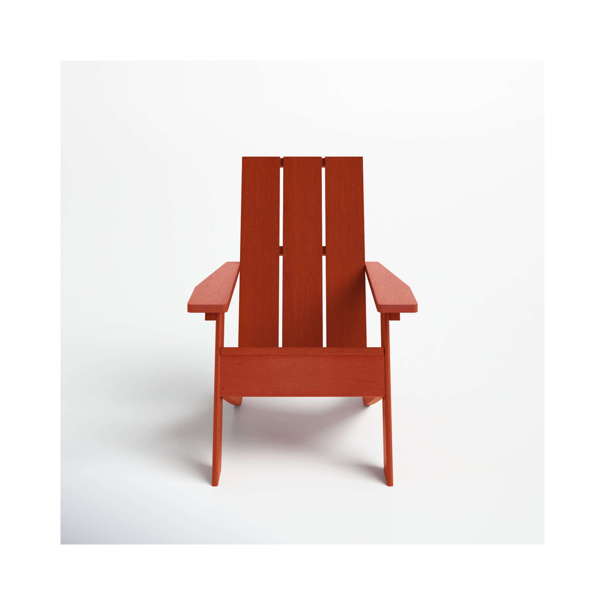Byrnes Outdoor Adirondack Chair, Rustic Red