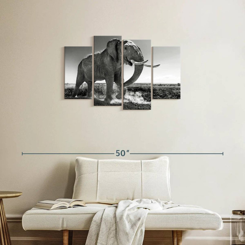 Grassland Elephant, 22" H x 36" W
