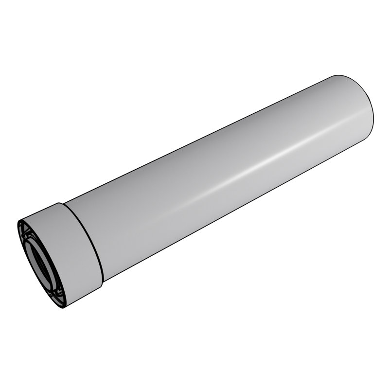 Rallonge de tuyau d'évent à condensation, H 4,33 po x l 39,76 po x P 4,52 po