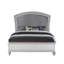 Lit en tissu et finition platine Maverick-1301212594