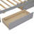L-shaped Bookcases Bed with Power Outlets,USB Charging Ports,Two Drawers-488484224-488484225