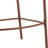 Set Of 2 Outdoor Patio Barstool, Metal Rope Teak Finished Frame With Beige Cushion