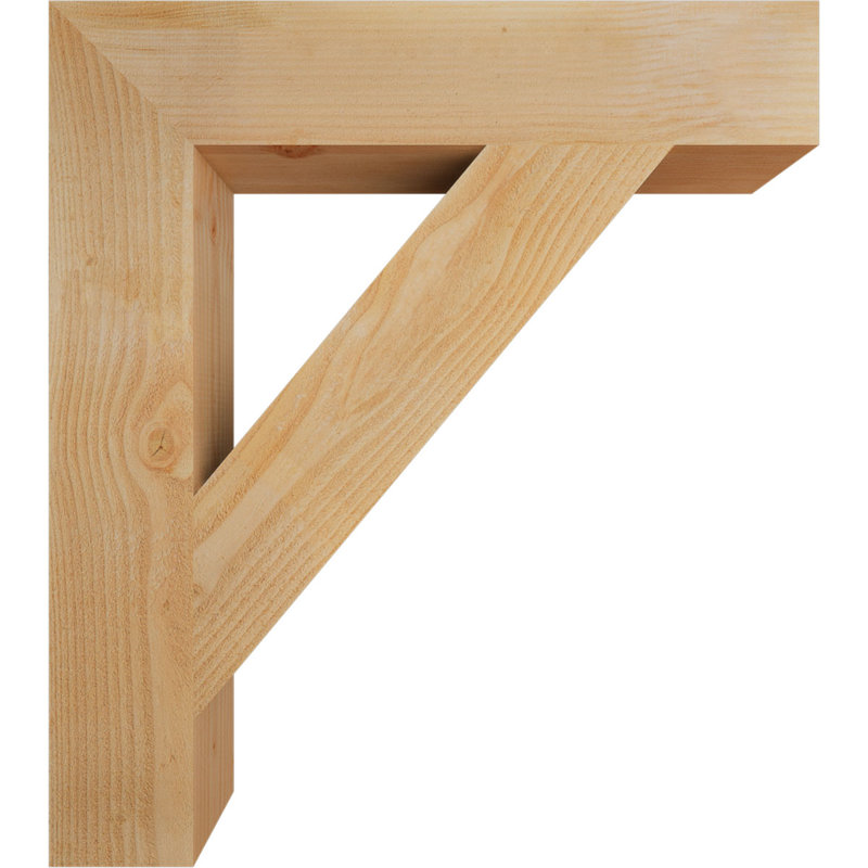 Support de bloc traditionnel, Douglas (sciage brut), 36" H x 6" W x 32" D